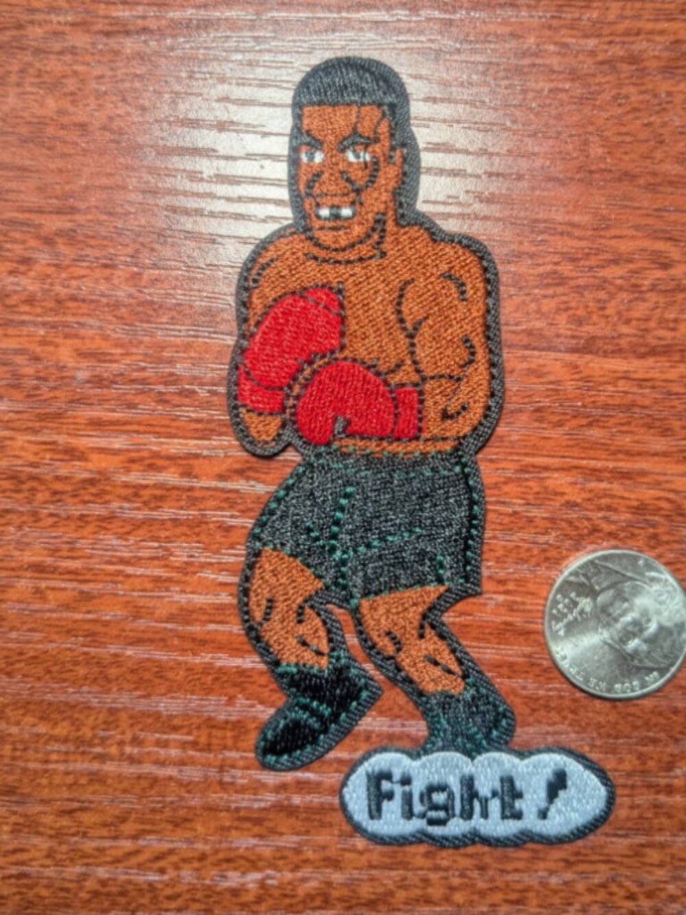 Mike Tyson Patch NES Punch Out On 4.5x2.25"
